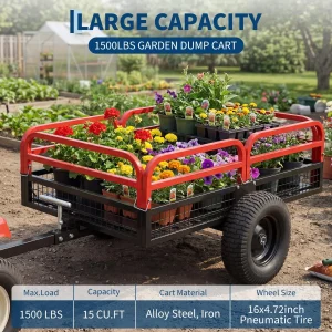 Steel Garden Dump Trailer